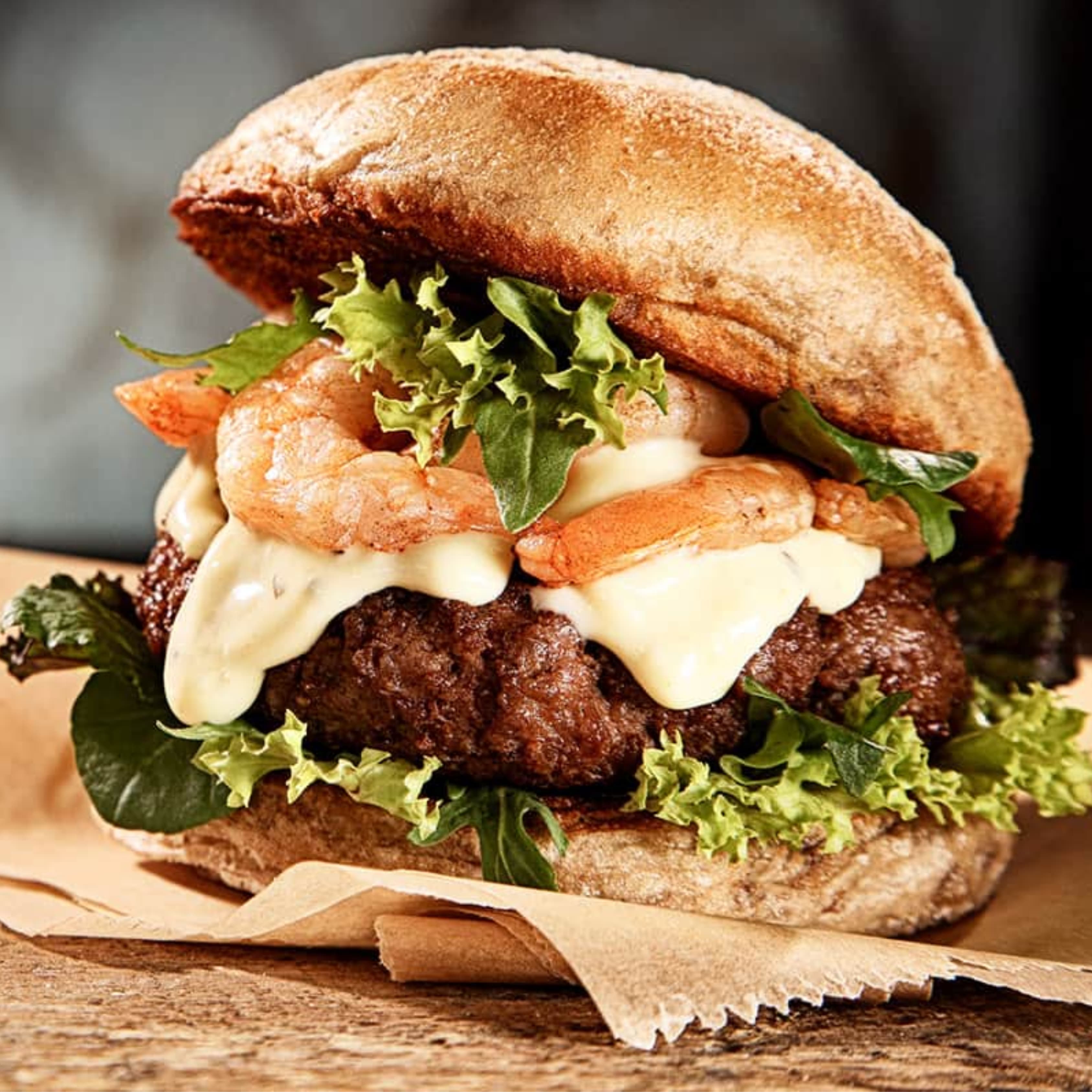 Grilled Shrimp Burger